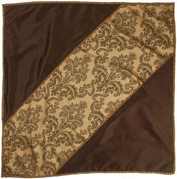 "elegance Table Topper - 40"" Square, Brown"
