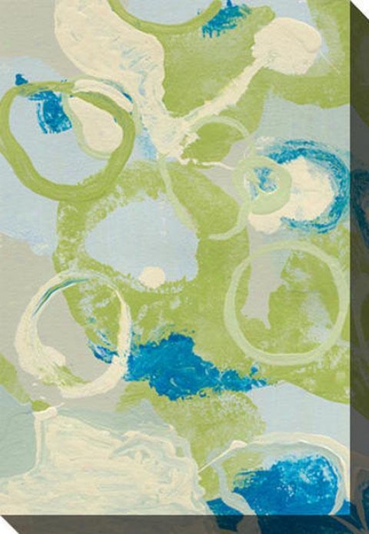 Energing Impression Iv Canvas Wall Art - Iv, Green