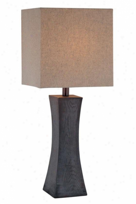 "enkel Index Lamp - 27""h X 11""w, Brown Wod"