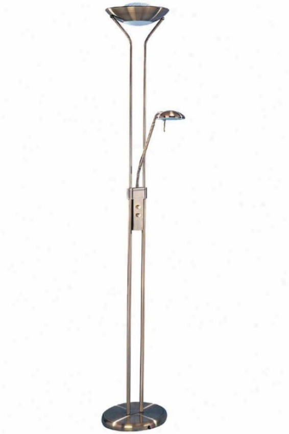 "ephron Floor Lamp - 71.5""hx11""d, Copper Brass"