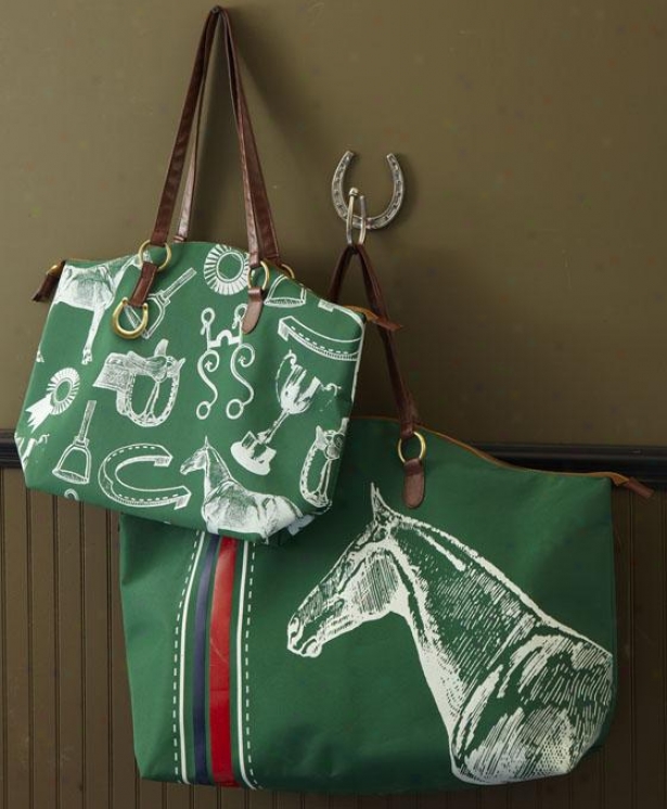 Equestrian Bags - Set Of 2 - Set Of Two, Grden