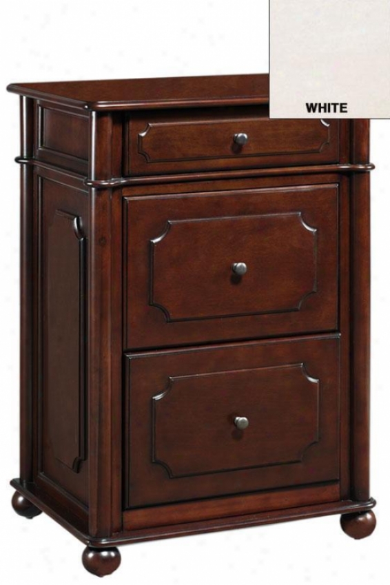 Essex File Cabinet - 2-drawer, White