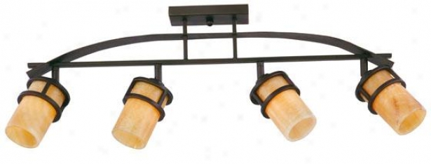 Evan Track Light - 4-ligjt, Gold Bronze