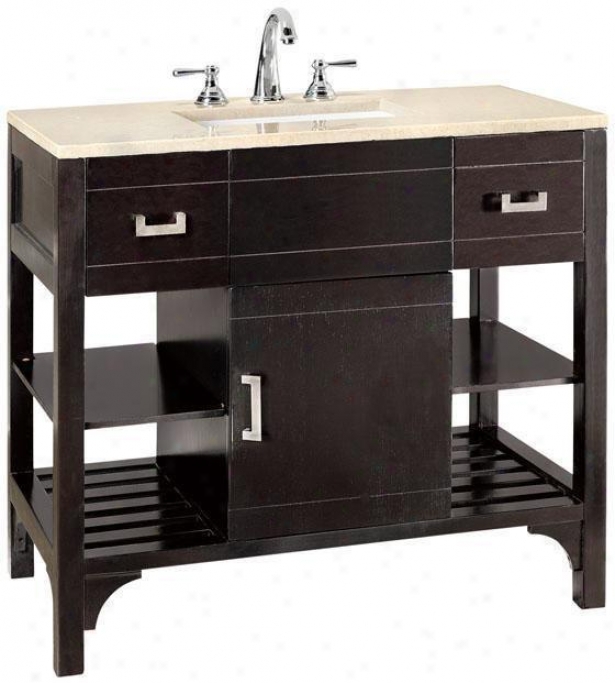 "fairmount Bathroom Vanity - 34.25""hx36""w, Coffee Brown"