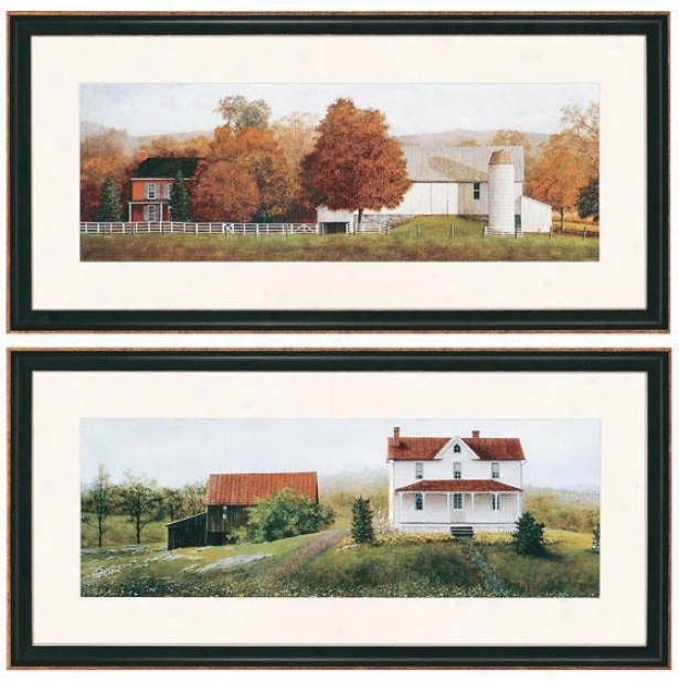 Farm Scenes Wall Art - Set Of 2 - Set Of 2, Of a ~ color