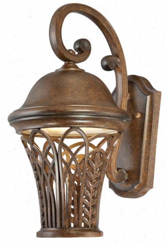 Farrah Outdoor Wall Lantern - Medium, Bronze