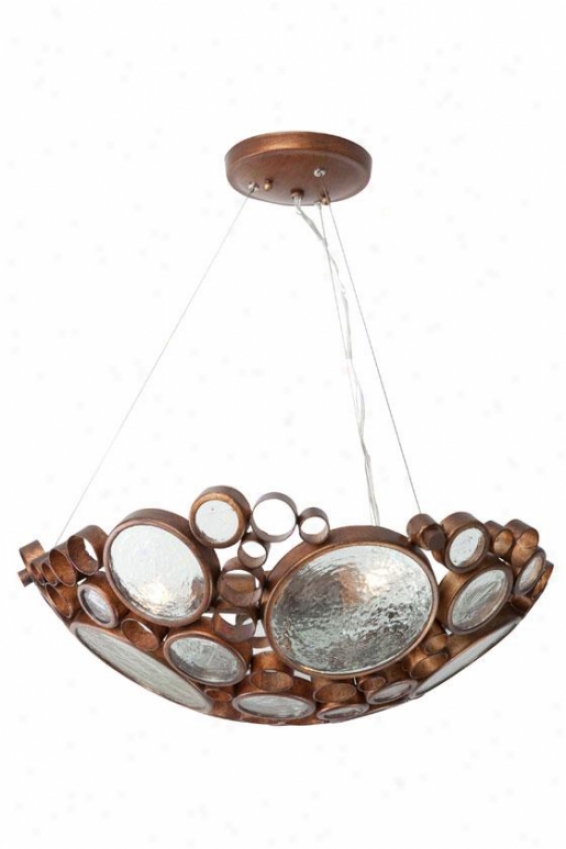 Fascinator Chandelier - 3 Light, Hammered Ore