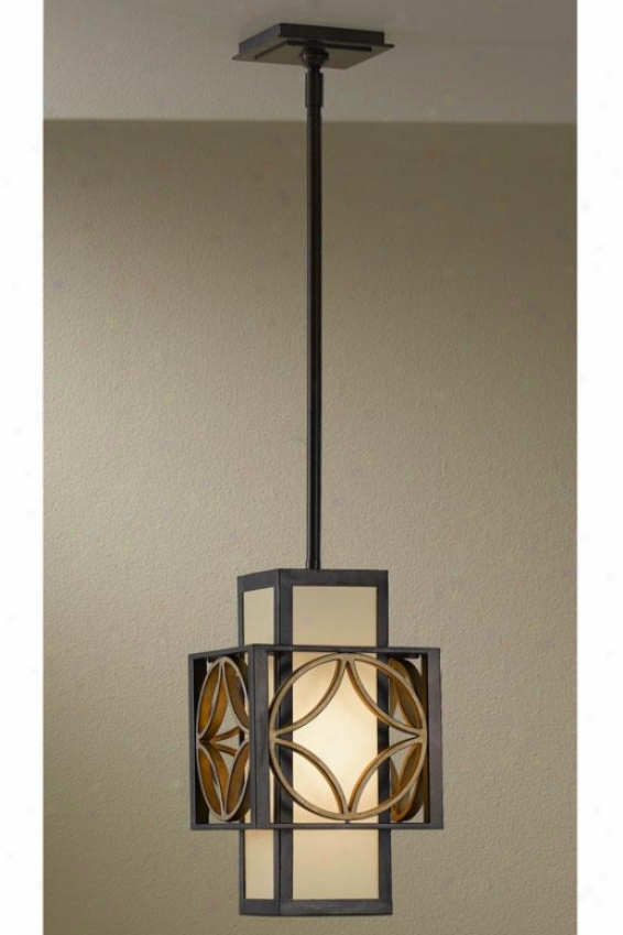 Felicica Shade Pendant - One Light Mini, Hrtg Brz/prs Gd