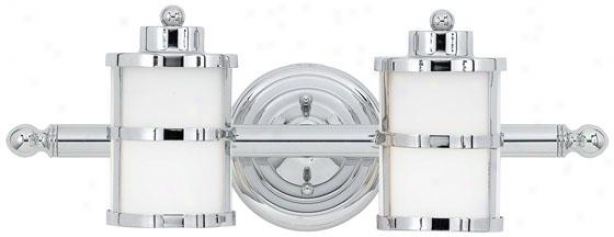 Felicity 2-light Bathroom Vanity Light - 2-light, Steel Gray Chrome