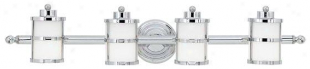 Felicity 4-light Bathroom Vanity Light - 4-light, Steel Gray Chrome