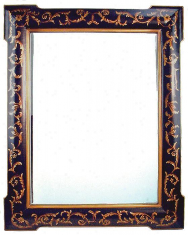 "festoon Mirror - 43""hx35""w, Black"