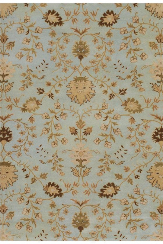 Fleurette Area Rug - 5'x8', Soft Mint