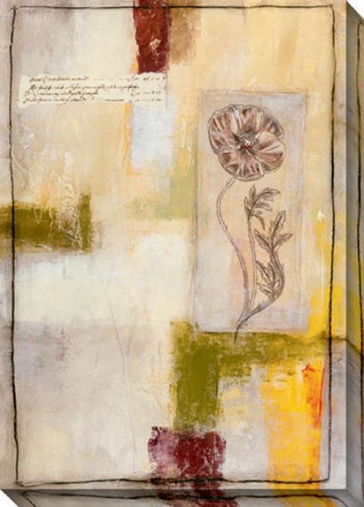 Flora Iv Canvas Wall Art - Iv, Ivory