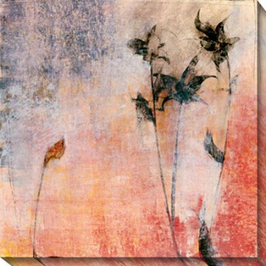 Floral Impression I Canvas Wall Art - I, Orange