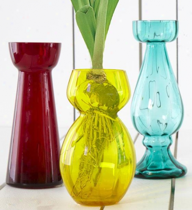 Floresta Bulb Vases - Set Of 3 - Set Of Three, Multi