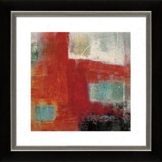 Four Squares Ii Framed Wall Art - Ii, Mtt Black/slvr