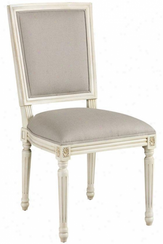 French Side Chair - Square Back, White