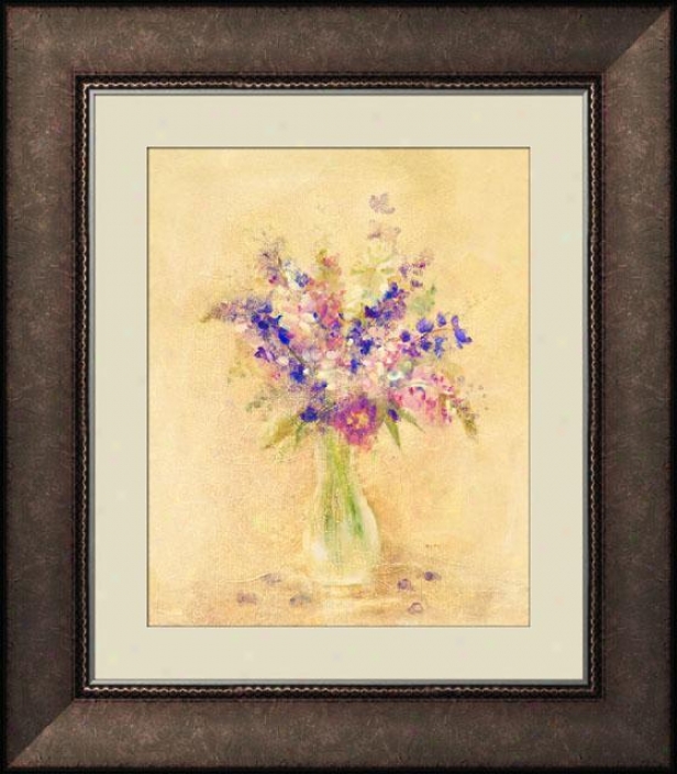 Fresh Bouquef I Framed Wall Art - I, Trdnl Brl Wd Fm