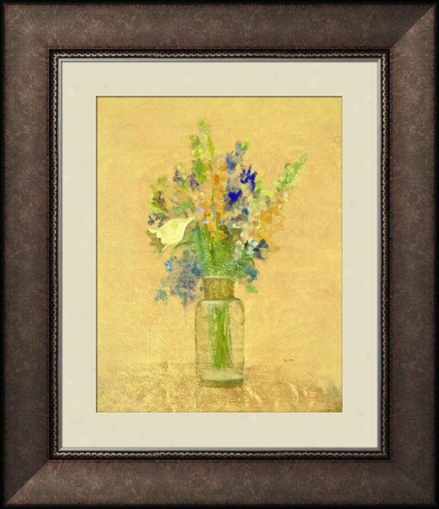 Fresh Bouquet Ii Framed Wall Art - Ii, Trdnl Brl Wd Fm