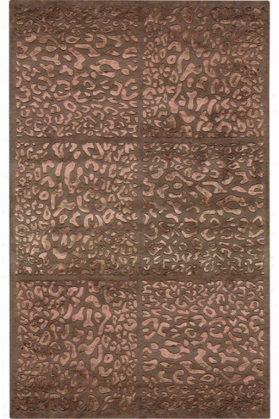 "frontenac Area Rug - 5'5"" Round, Brown"