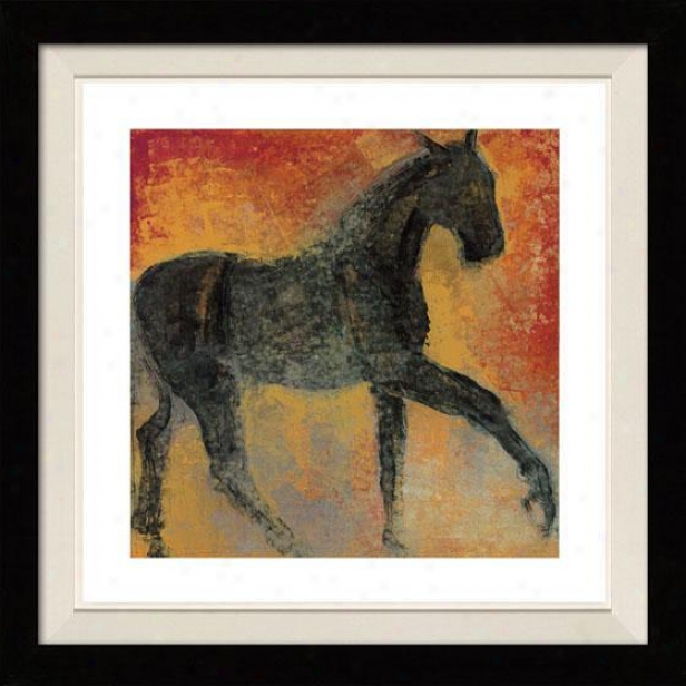 Furioso I Framed Wall Art - I, Floated Black