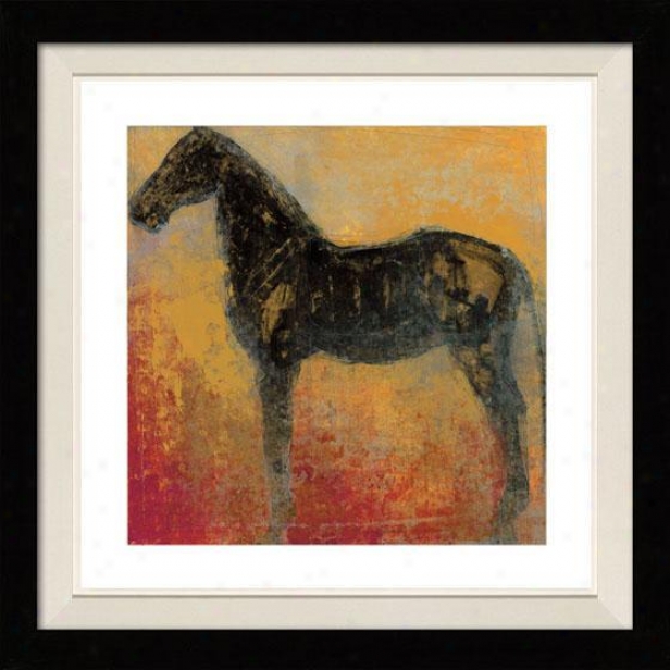 Furioso Ii Framed Wall Art - Ii, Floated Black