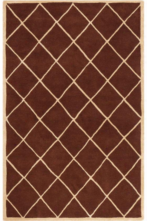 "gable Area Rug - 5'5"" Round, Brown"