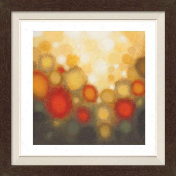 Garden Partu Ii Framed Wall Art - Ii, Fltd Espresso