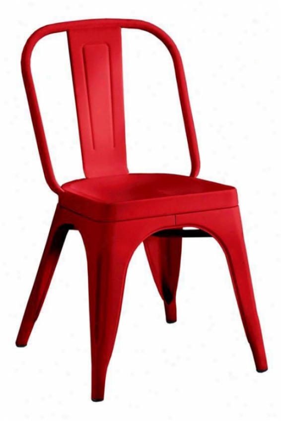 "garden Side Chair - 33.5""hx18""w, Red"