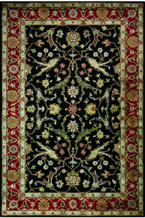 "gaston Ii Superficial contents Rug - 2'3""x10' Runner, Black"