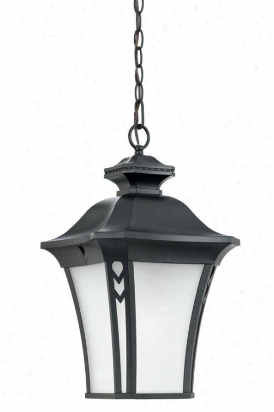 "gatehouse Outdoor Hanging Lantern - 21""h, Black"