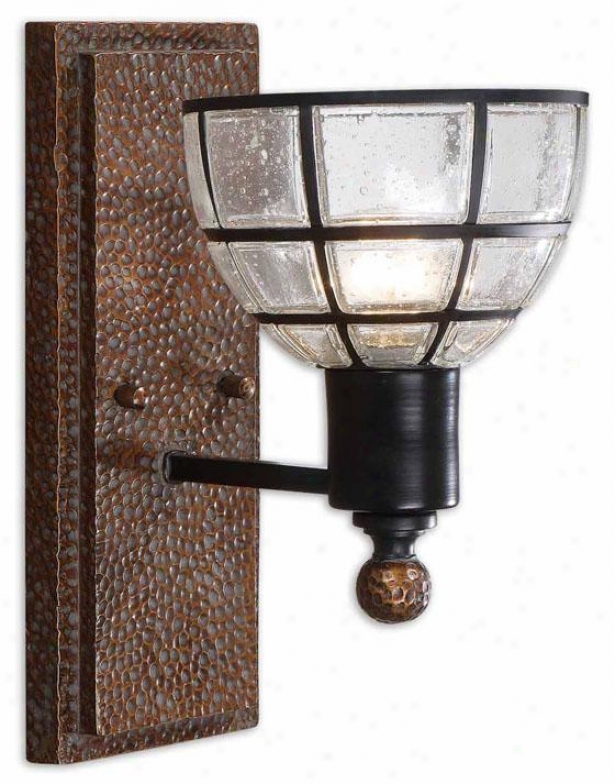 Gelati Wall Sconce - 1 Light, Antiqued Cipper