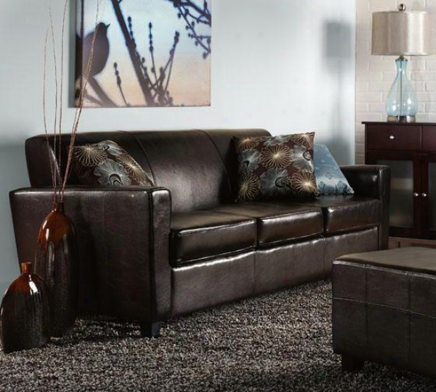 "geneva Leather Sofa - 32""hx79""w, Brown"