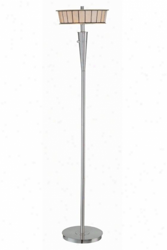 "genika Floor Lamp - 60.25h X 13.5""w, Silver"