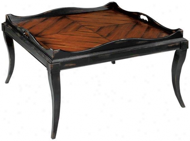 "gentry Coffee Table - 23""hx40""w, Brick Red"