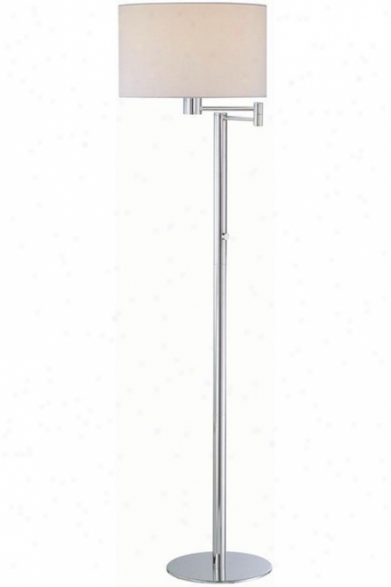 "gervasio Floor Lamp - 15.5""x63.25"", White"