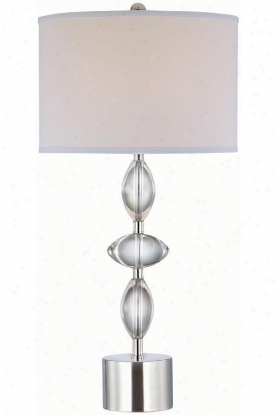 "giuliana Tble Lamp - 15""x30.75"", Pure"