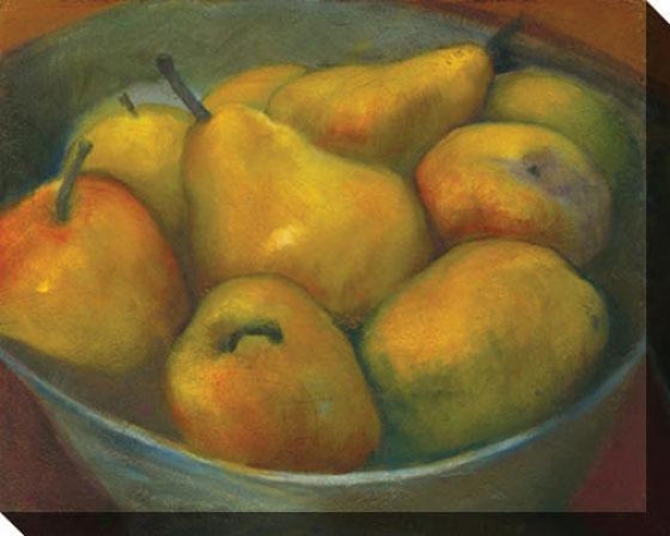 "golden Pears Canvas Wall Art - 46""hx36""w, Green"