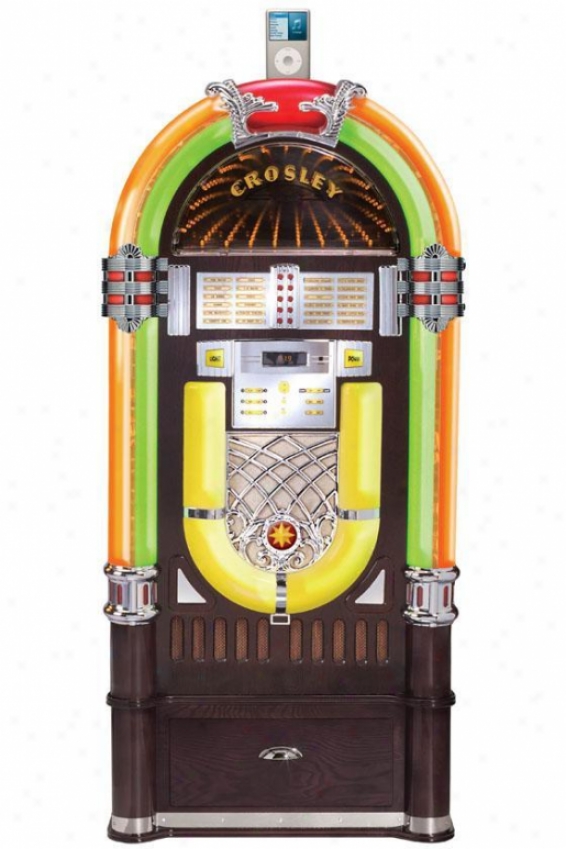 "goodtimes Jukebox With Ipod  Dock - 44.5""hx24.75""w, Brick Red"