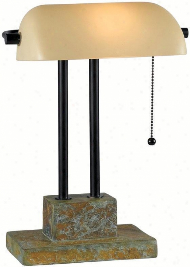 "greenville Banker Lamp - 1""h, Slate Gray"