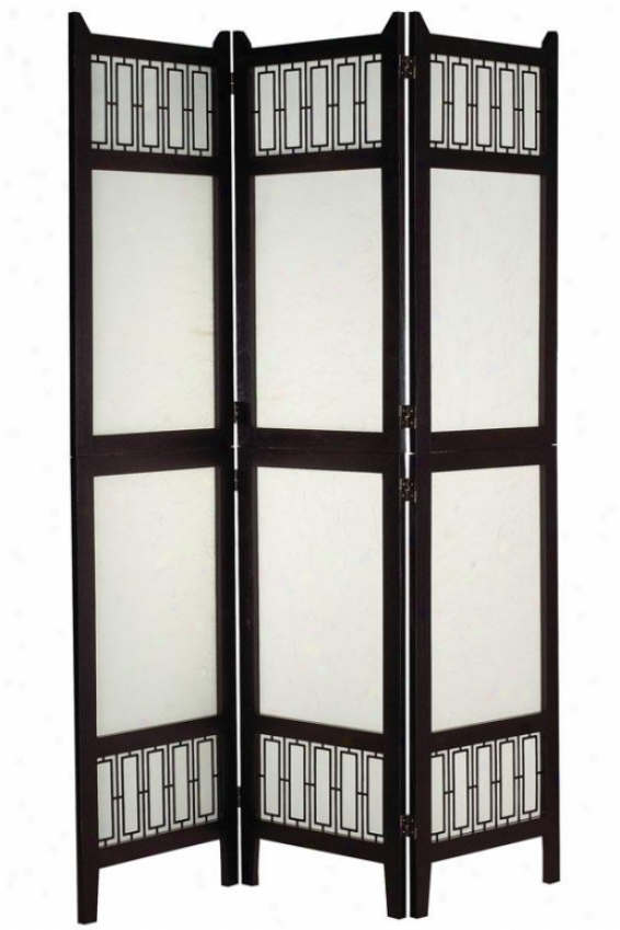 Greenwich Folding Screen - 70hx53.5wx1d, Black