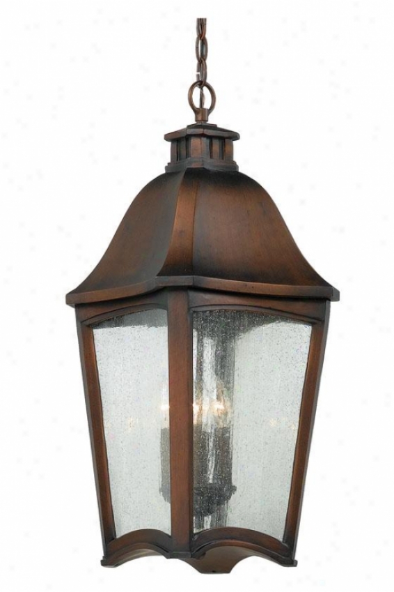 Gresham Outdoor Hagning Lantern - 4-light/xl, Burnished Cppr