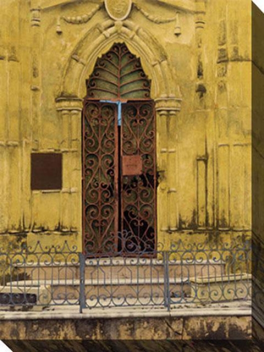 Habana Puerfa I Canvas Wall Art - I, Yellow