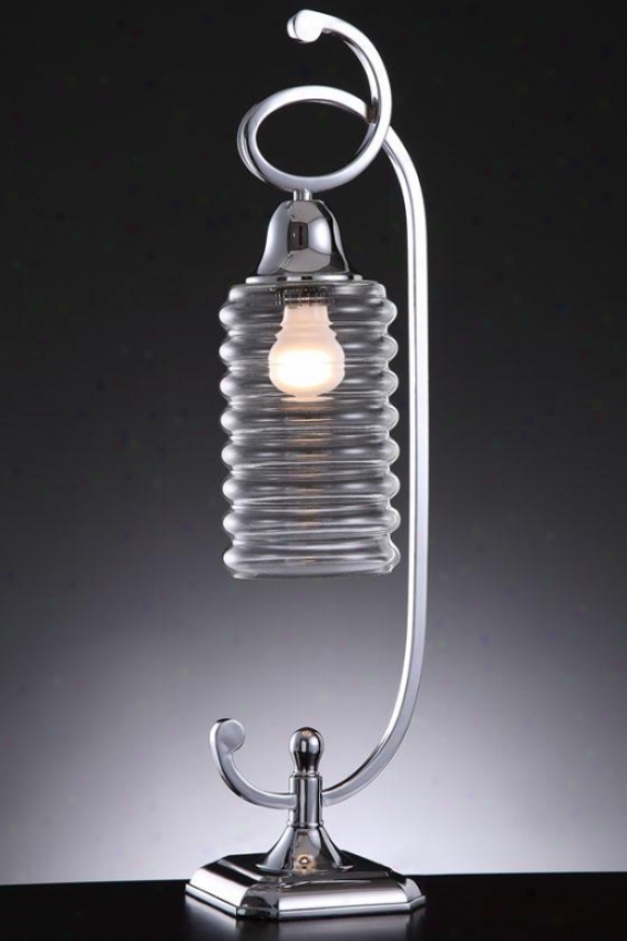 "hadden Lamp - 25""h, Silver Chrome"