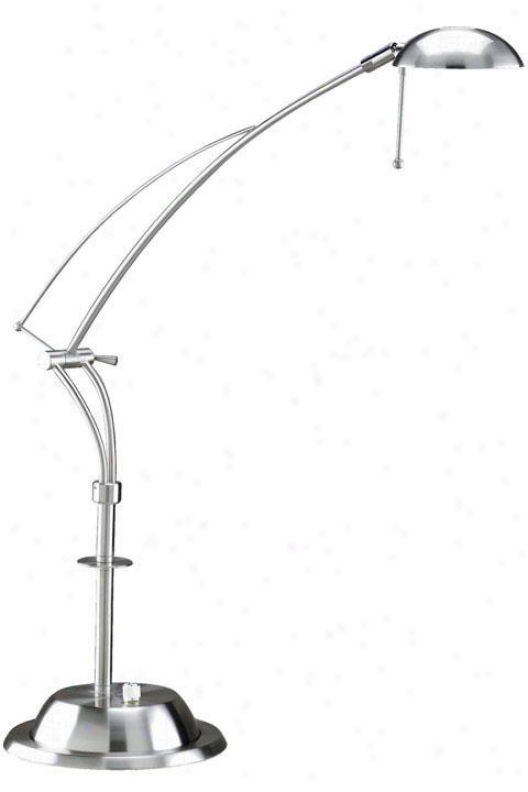 "halogen Iv Desk Lamp - 28""h, Silver"