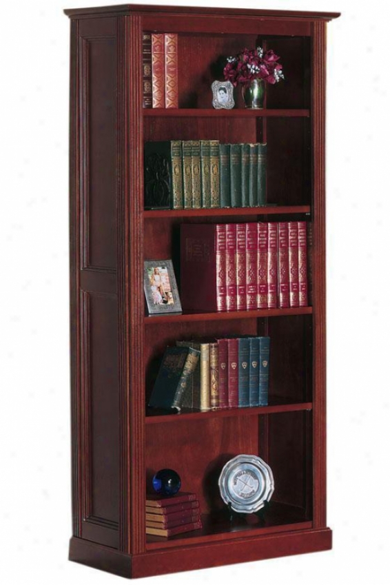 Hamilton 5-shelf Bookcase - Stndrd 5-shelf, Brown Wood