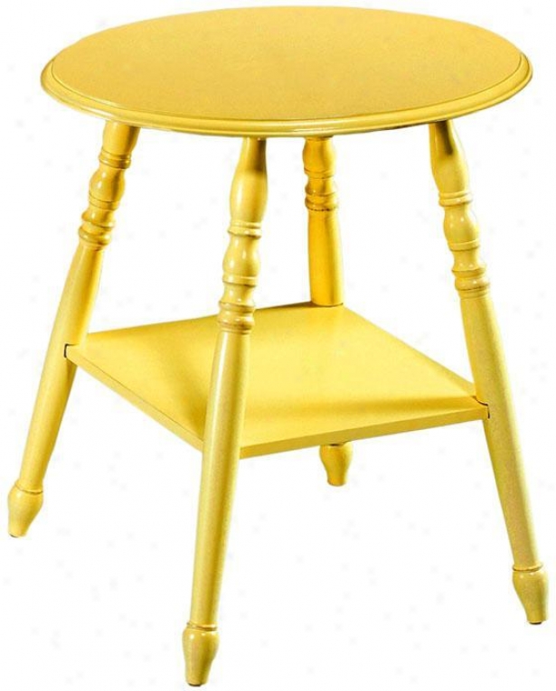 "hamilton Side End Table - 25.75""hx24""ov, Gold"