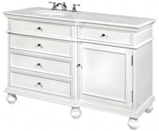 "hampton Bay 48""w 4-drawer Bathr0om Vanity - 48""w, White"