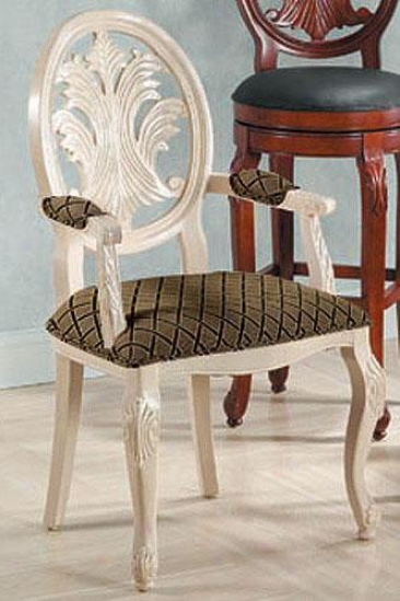 Hand-carved Montgomery Arm Chair - Tuscan, White