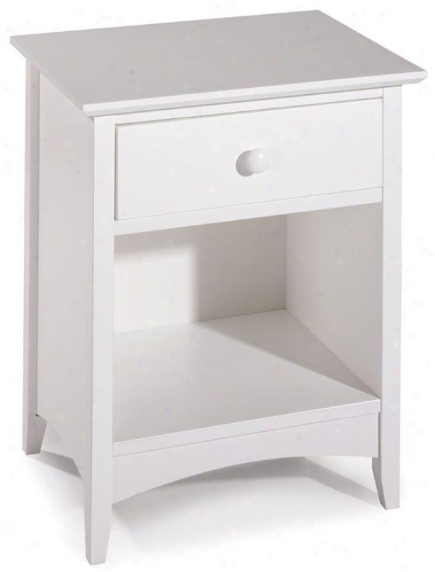 "hwthorne One-drawer Nightstand - 25""hx20.5""w, White"